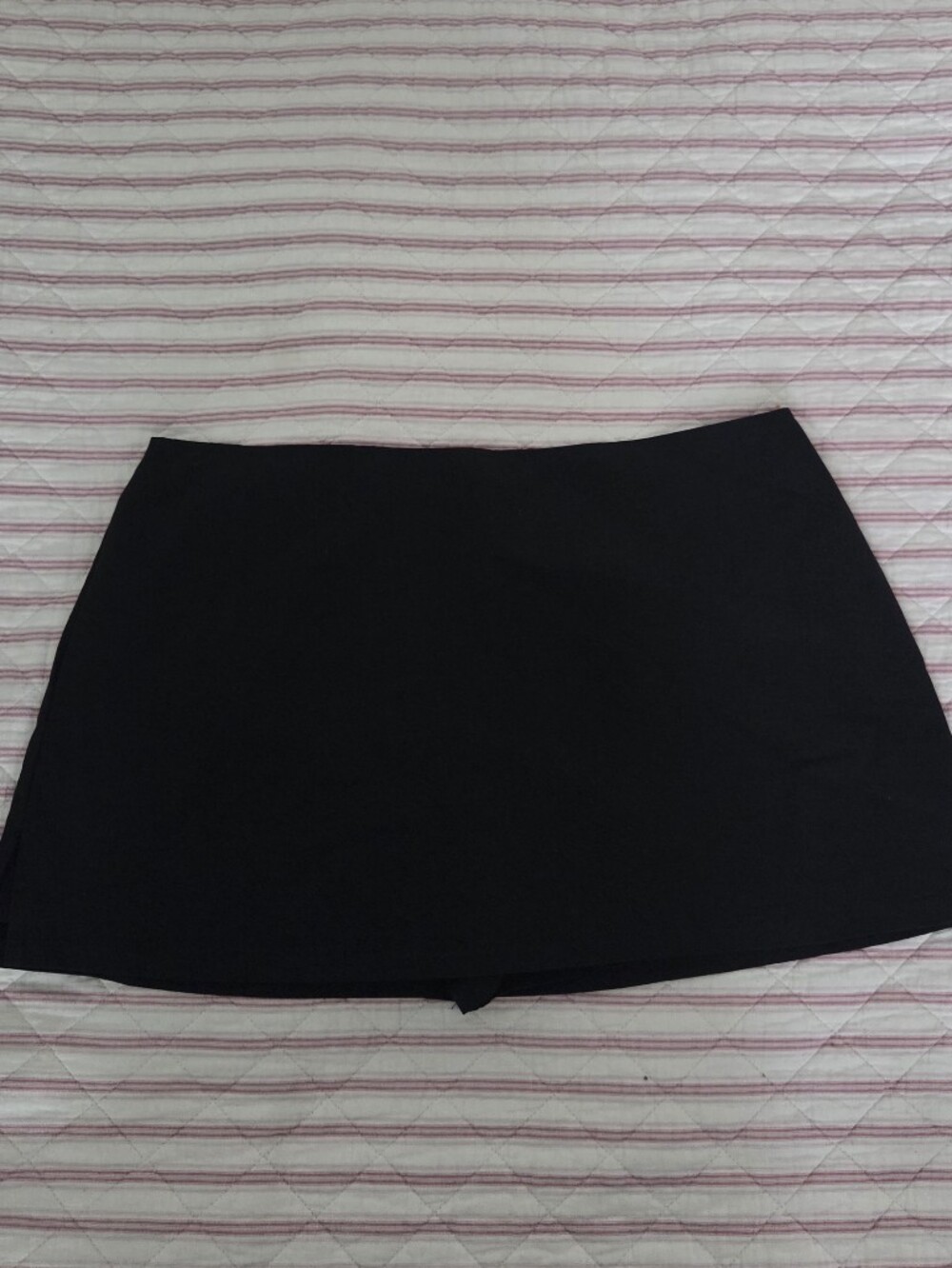 Princess Polly Black Mini Skort with Zip Detail size US12